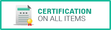 Certification on all Items